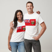 T-shirt de drapeau de Manitoba (Unisexe)