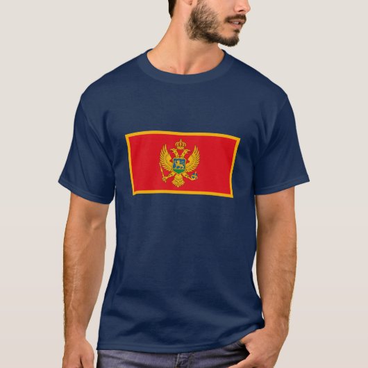 T-shirt de drapeau de Monténégro (Devant)