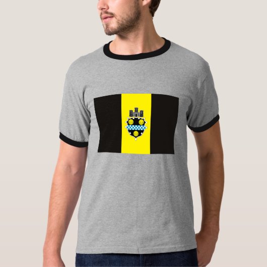 T-shirt de drapeau de Pittsburgh (Devant)