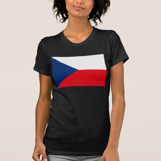 T-shirt de drapeau de République Tchèque (Devant)