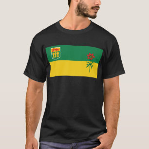 T-shirt de drapeau de Saskatchewan