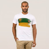 T-shirt de drapeau de Saskatchewan (Devant entier)