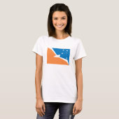T-shirt de drapeau de Terre de Feu (Devant entier)