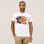 T-shirt de drapeau de Terre-Neuve (Devant entier)