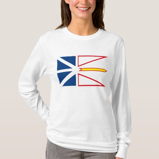 T-shirt de drapeau de Terre-Neuve (Devant)