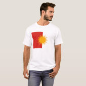 T-shirt de drapeau de Yezidi (Devant entier)