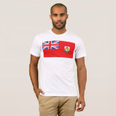 T-shirt de drapeau des Bermudes (Devant entier)