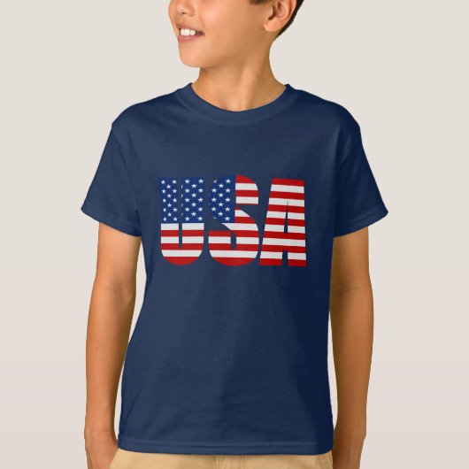 T-shirt de drapeau des Etats-Unis (Devant)