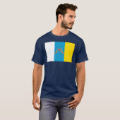 T-shirt de drapeau des Îles Canaries (Devant entier)
