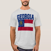 T-shirt de drapeau d'état de la Géorgie (Devant)