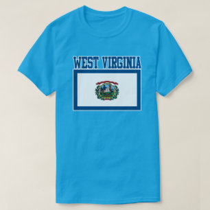T-shirt de drapeau d'état de la Virginie