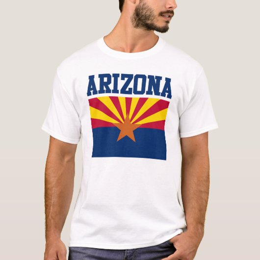 T-shirt de drapeau d'état de l'Arizona (Devant)