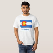 T-shirt de drapeau d'état du Colorado (Devant entier)