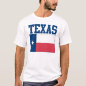 T-shirt de drapeau d'état du Texas (Devant)