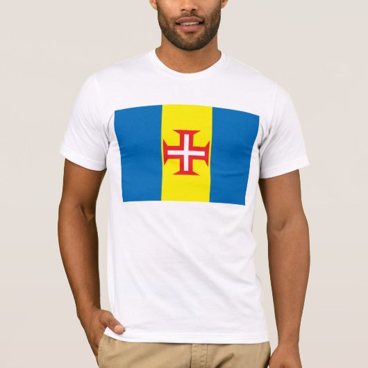 T-shirt de drapeau d'îles de la Madère (Devant)