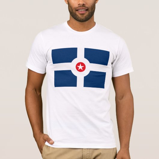 T-shirt de drapeau d'Indianapolis (Devant)