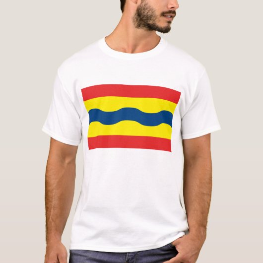 T-shirt de drapeau d'Overijssel (Devant)