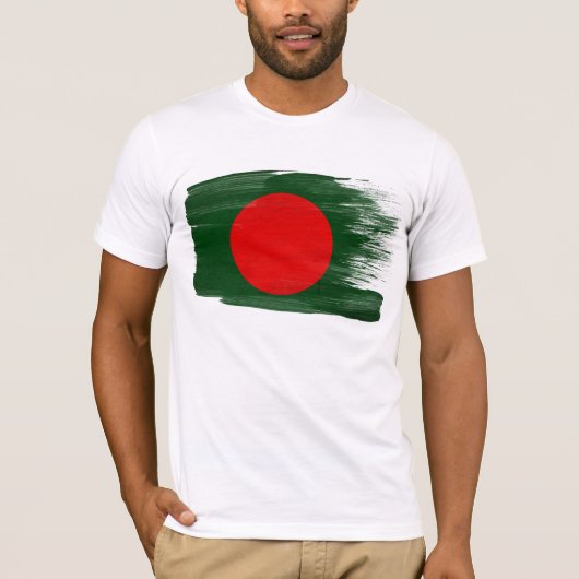 T-shirt de drapeau du Bangladesh (Devant)