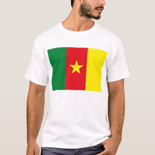 T-shirt de drapeau du Cameroun (Devant)