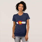 T-shirt de drapeau du Colorado - drapeau du (Devant entier)