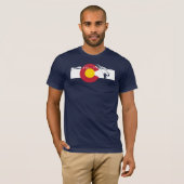 T-shirt de drapeau du Colorado - pêche de mouche - (Devant entier)