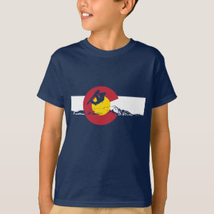 T-shirt de drapeau du Colorado - surfeur - surf