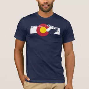 T-shirt de drapeau du Colorado - transporter de