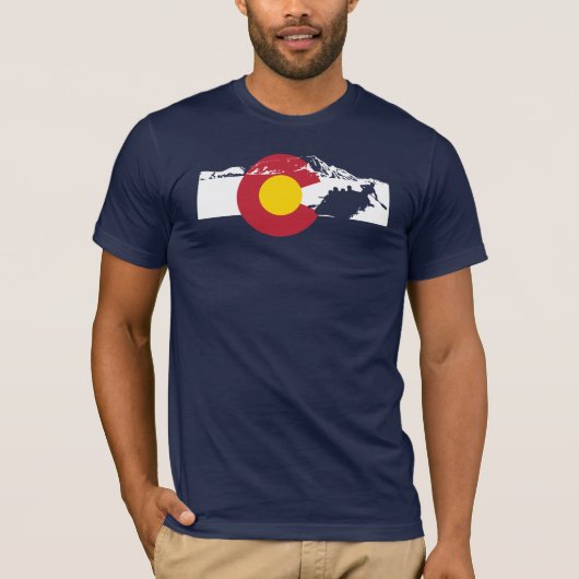 T-shirt de drapeau du Colorado - transporter de (Devant)