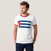 T-shirt de drapeau du Cuba (Devant entier)