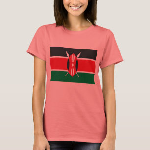 T-shirt de drapeau du Kenya