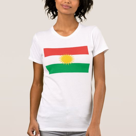 T-shirt de drapeau du Kurdistan (Devant)