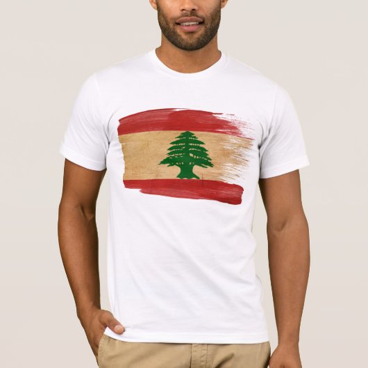 T-shirt de drapeau du Liban (Devant)