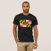 T-shirt de drapeau du Maryland (Devant entier)