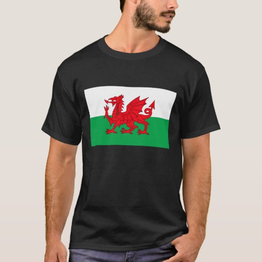T-shirt de DRAPEAU du PAYS DE GALLES (Devant)