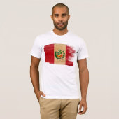 T-shirt de drapeau du Pérou (Devant entier)