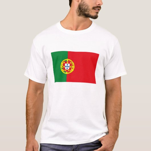 T-shirt de drapeau du Portugal (Devant)
