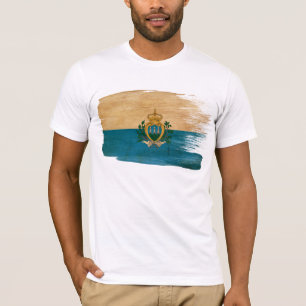 T-shirt de drapeau du Saint-Marin
