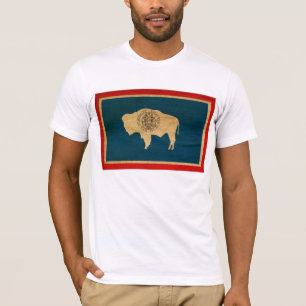 T-shirt de drapeau du Wyoming