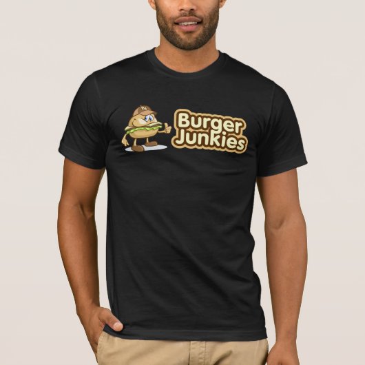 T-shirt de drogués d'hamburger (Devant)