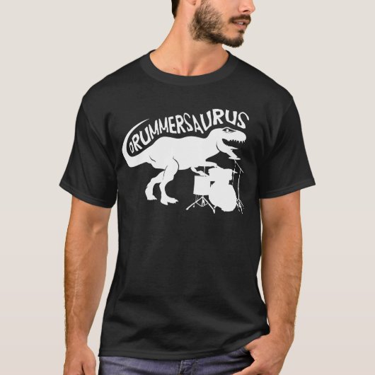 T-shirt de Drummersaurus Rex pour le tambour et le (Devant)