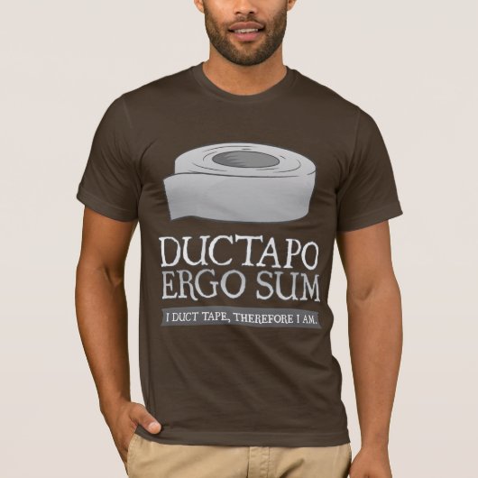 T-shirt De Ductapo somme donc.  I ruban adhésif, donc moi (Devant)
