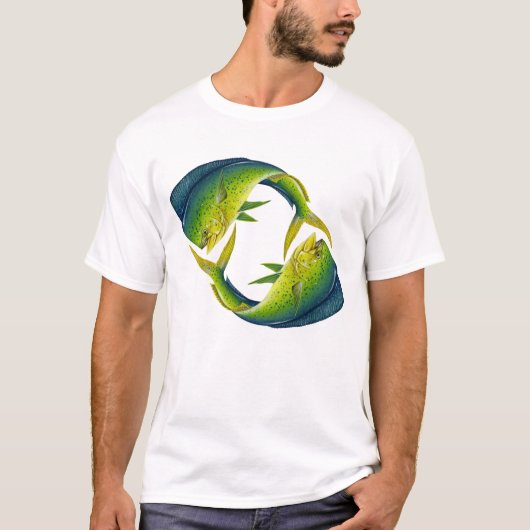 T-shirt de duo de Dolphinfish (Devant)