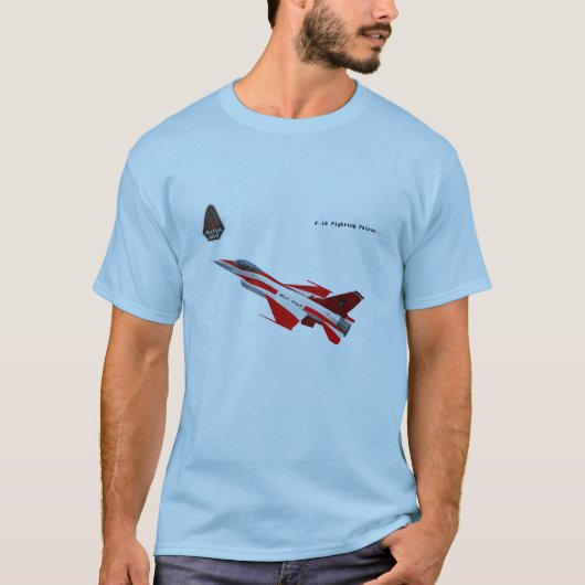T-shirt de F-16 de chevaliers noirs (Devant)