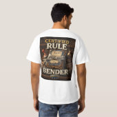 T-shirt de faiseur de règles certifié (Dos entier)