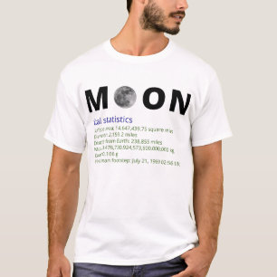 T-shirt de faits de lune