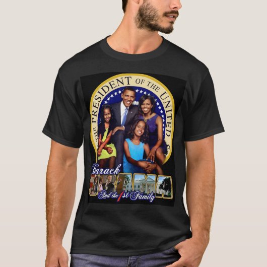 T-shirt de famille d'Obama d'iBODY ęr (Devant)