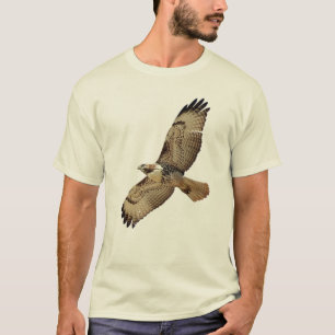 T-shirt de faucon coupé la queue par rouge
