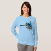 T-shirt de femme - faites l'amusement et vivez la (Devant entier)