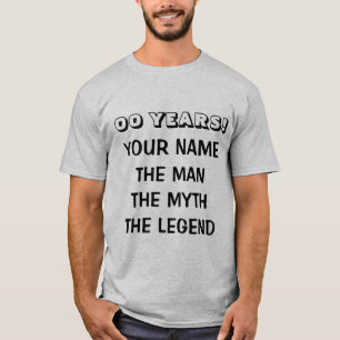 T-shirt de fête d'âge spécifique l'homme mythe lég