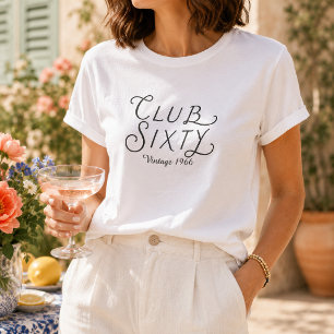 T-Shirt de fête d'anniversaire Club Sixty Vintage